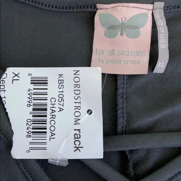 For All Seasons by Paper Crane Charcoal Top - XL - Picture 4 of 5